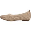 VANELi Womens Suvi Perforated Ballet Flats Casual – Beige(Ecru Stretch Knit)
