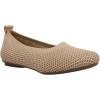 VANELi Womens Suvi Perforated Ballet Flats Casual – Beige(Ecru Stretch Knit)