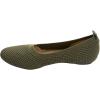 VANELi Womens Suvi Perforated Ballet Flats Casual – Beige(Khaki Stretch Knit)