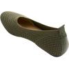 VANELi Womens Suvi Perforated Ballet Flats Casual – Beige(Khaki Stretch Knit)
