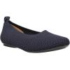 VANELi Womens Suvi Perforated Ballet Flats Casual – Beige(Navy Stretch Knit)