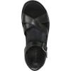 Vionic womens Mar Strappy Sandals(Black Leather)