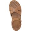 Vionic womens Mar Strappy Sandals(Camel Brown Leather)