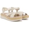 Vionic womens Mar Strappy Sandals(Cream White Leather)