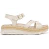 Vionic womens Mar Strappy Sandals(Cream White Leather)