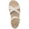 Vionic womens Mar Strappy Sandals(Cream White Leather)