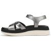 Vionic womens Mar Strappy Sandals(Pewter Leather)