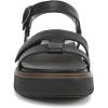 Vionic womens Solana Slingback Sandals(Black Leather)