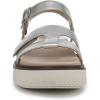 Vionic womens Solana Slingback Sandals(Silver Metallic)