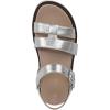 Vionic womens Solana Slingback Sandals(Silver Metallic)