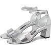 David Tate Women’s Timeless Heeled Sandal(Silver)