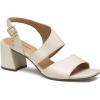 Johnston & Murphy Women’s Everly Asymmetrical Slide Sandals, 2.5” Slip On Heels for Women, Women’s Heeled Sandals(Bone)
