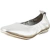 Naturalizer Women’s Game Changer by Deepica Mutyala Ballet Flat(Silver Sand Leather)