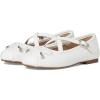 Sam Edelman Women’s Felicia Crossstrap G (Little Big Kid) Ballet Flat(White)