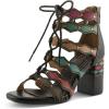 Spring Step L’Artiste Women’s Artdeco Sandal(Black Multi)