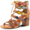 Spring Step L’Artiste Women’s Artdeco Sandal(Camel Multi)