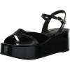 Stuart Weitzman Women’s Carmen Midi Wedge Platform(Black)
