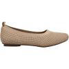 VANELi Womens Suvi Perforated Ballet Flats Casual – Beige(Ecru Stretch Knit)