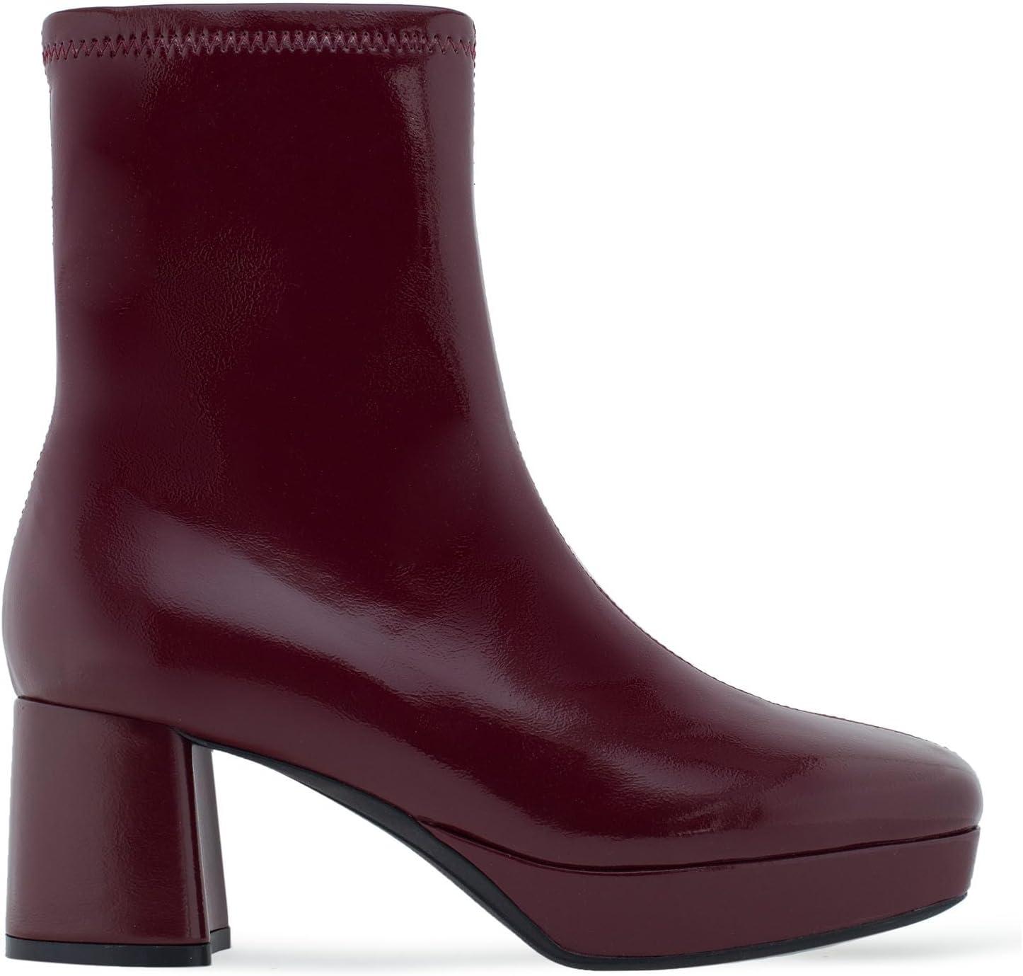 imageAerosoles Womens Sussex Mid Calf BootPomegranate Pu Leather