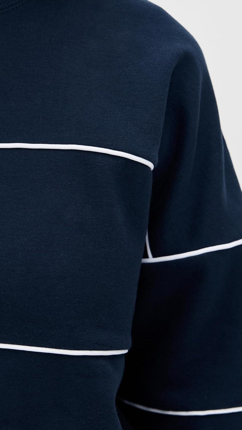 imageBeyond Yoga Womens Luxefleece Piper Oversized SweatshirtNocturnal Navy