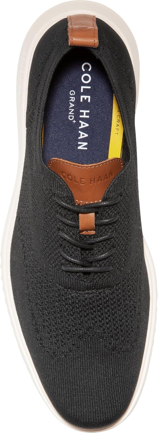 imageCole Haan Mens Grand Stitchlite Wing Tip OxfordBlackIvory