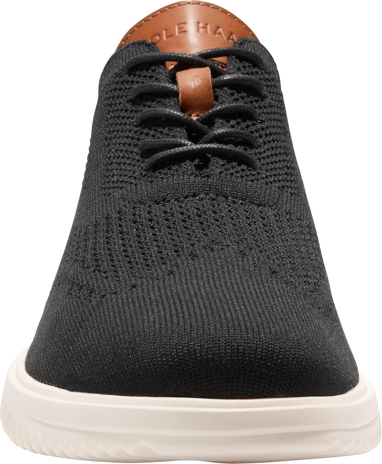 imageCole Haan Mens Grand Stitchlite Wing Tip OxfordBlackIvory