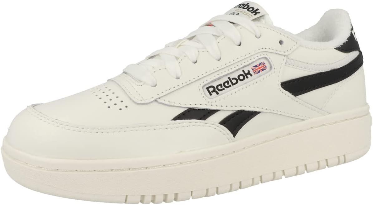 imageReebok Club C Double Revenge Platform Tennis Shoes for Women Fashion Womens SneakersChalk Cblack Chalk