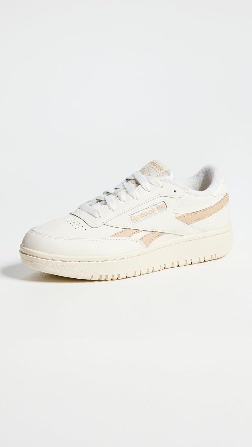 imageReebok Club C Double Revenge Platform Tennis Shoes for Women Fashion Womens SneakersChalk Oat Chalk