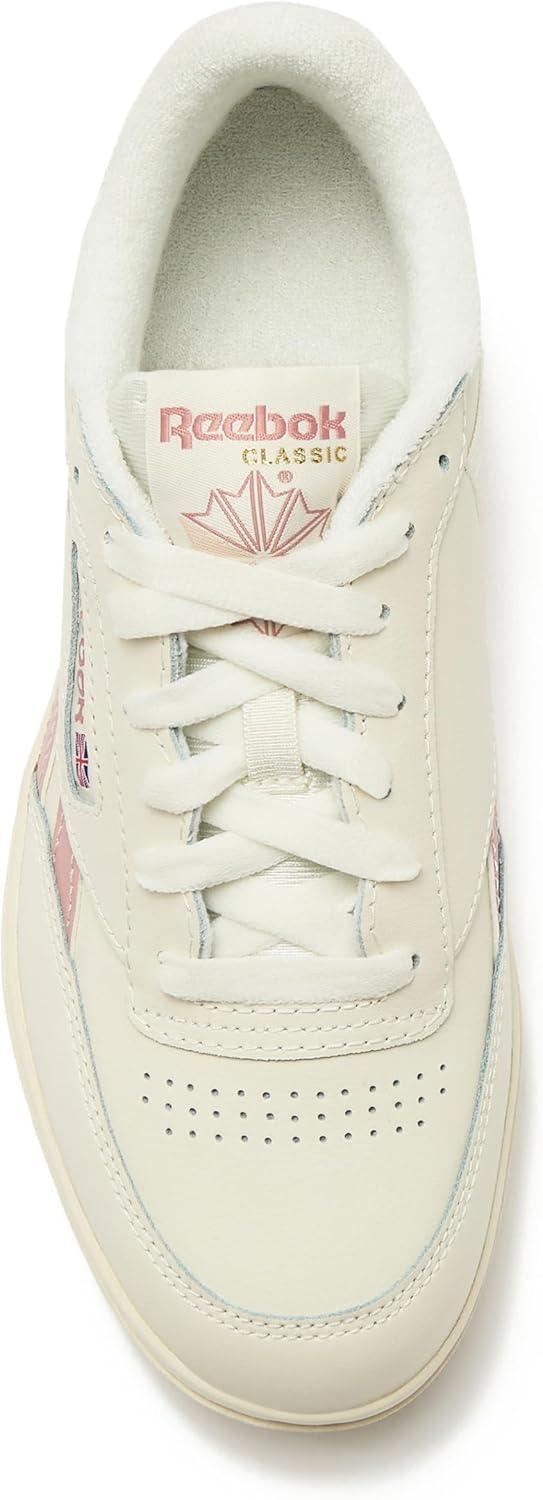 imageReebok Club C Double Revenge Platform Tennis Shoes for Women Fashion Womens SneakersChalk Smokey Rose Chalk