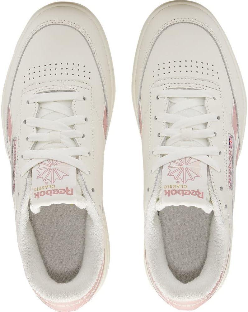 imageReebok Club C Double Revenge Platform Tennis Shoes for Women Fashion Womens SneakersChalk Smoros Chalk