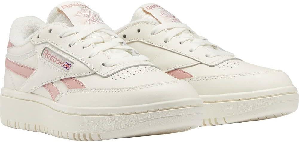 imageReebok Club C Double Revenge Platform Tennis Shoes for Women Fashion Womens SneakersChalk Smoros Chalk