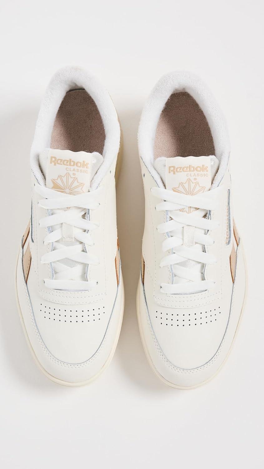 imageReebok Club C Double Revenge Platform Tennis Shoes for Women Fashion Womens SneakersChalkOatChalk