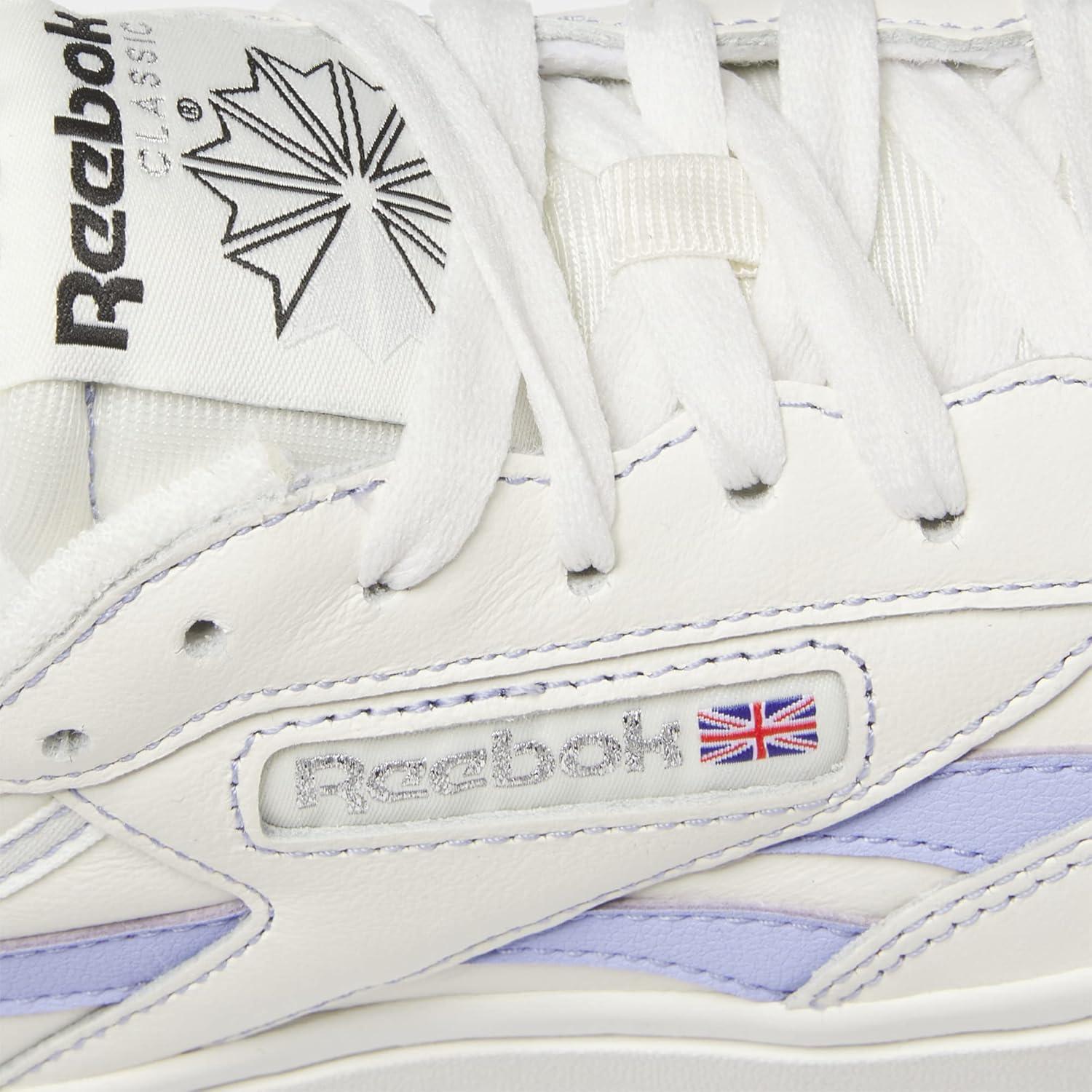 imageReebok Club C Double Revenge Platform Tennis Shoes for Women Fashion Womens SneakersChalkPink GlowSilver Metallic