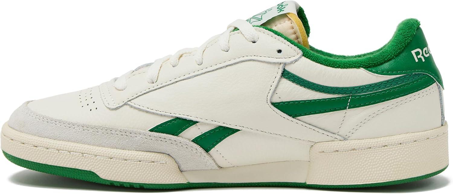 imageReebok Club C Double Revenge Platform Tennis Shoes for Women Fashion Womens SneakersChalkWhiteGlen Green