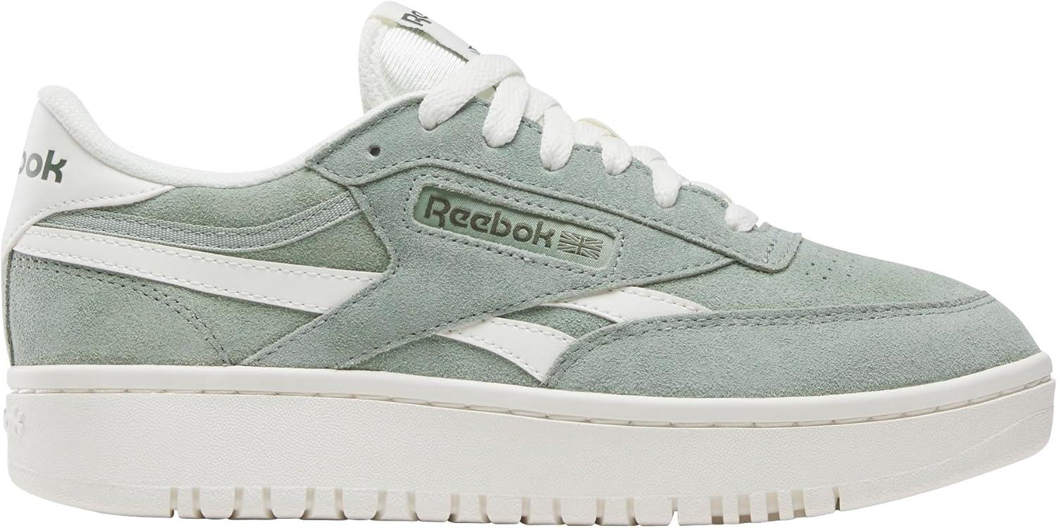imageReebok Club C Double Revenge Platform Tennis Shoes for Women Fashion Womens SneakersDusty RoseChalkChalk