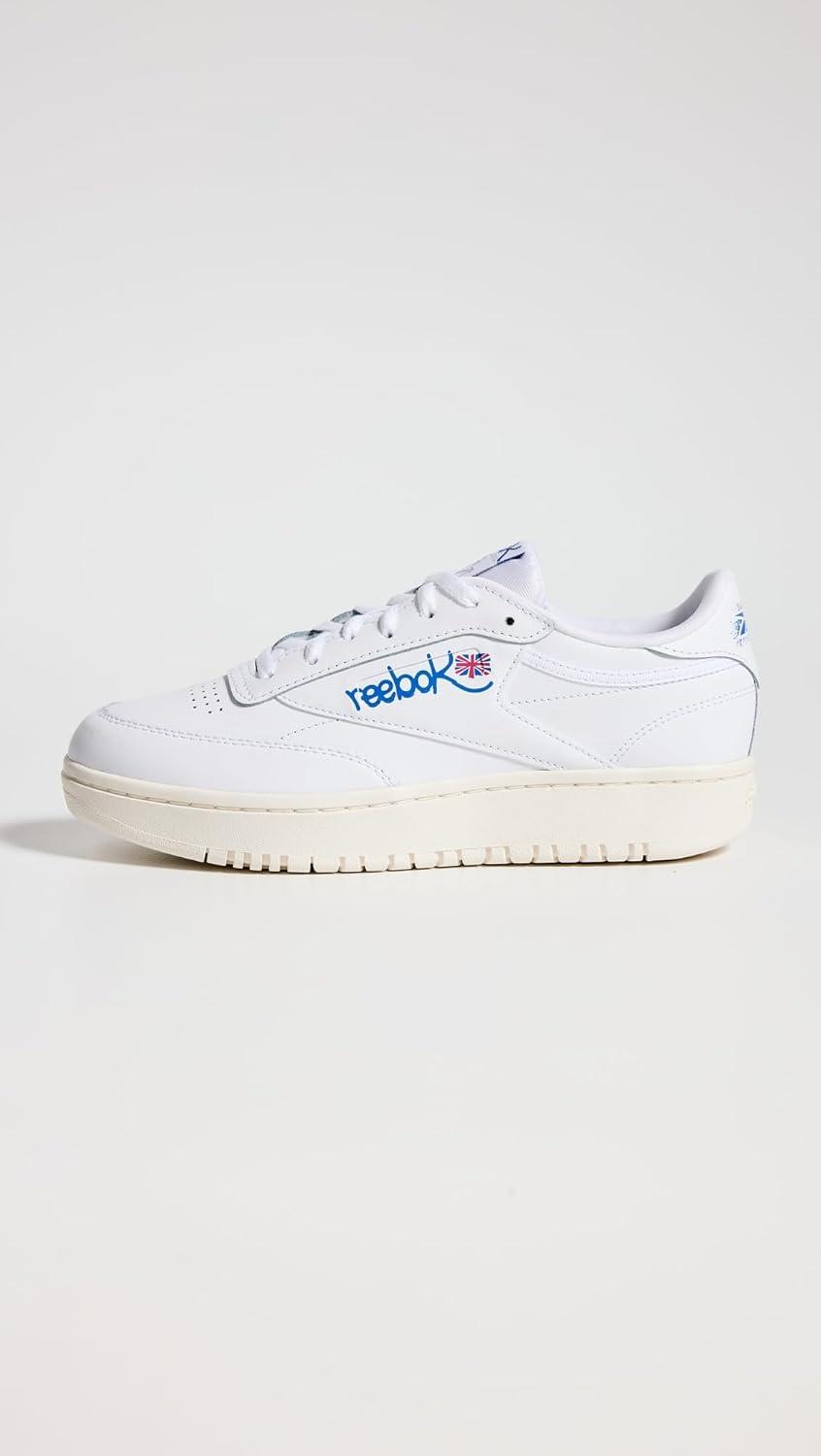 imageReebok Club C Double Revenge Platform Tennis Shoes for Women Fashion Womens SneakersFootwear WhiteChalkStep Purple