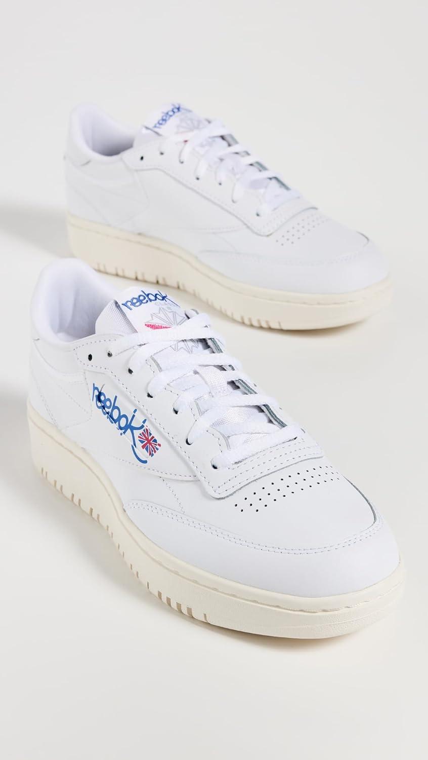 imageReebok Club C Double Revenge Platform Tennis Shoes for Women Fashion Womens SneakersFootwear WhiteChalkStep Purple