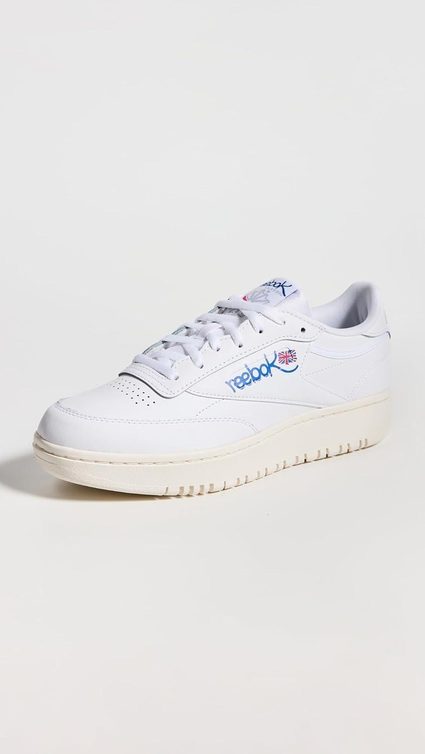 imageReebok Club C Double Revenge Platform Tennis Shoes for Women Fashion Womens SneakersFootwear WhiteChalkStep Purple