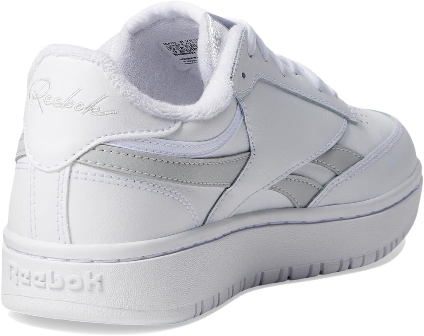 imageReebok Club C Double Revenge Platform Tennis Shoes for Women Fashion Womens SneakersFootwear WhitePure Grey 2Footwear White
