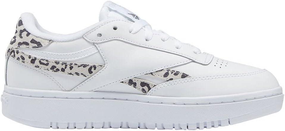 imageReebok Club C Double Revenge Platform Tennis Shoes for Women Fashion Womens SneakersFtwr White Core Black Pure Grey 2