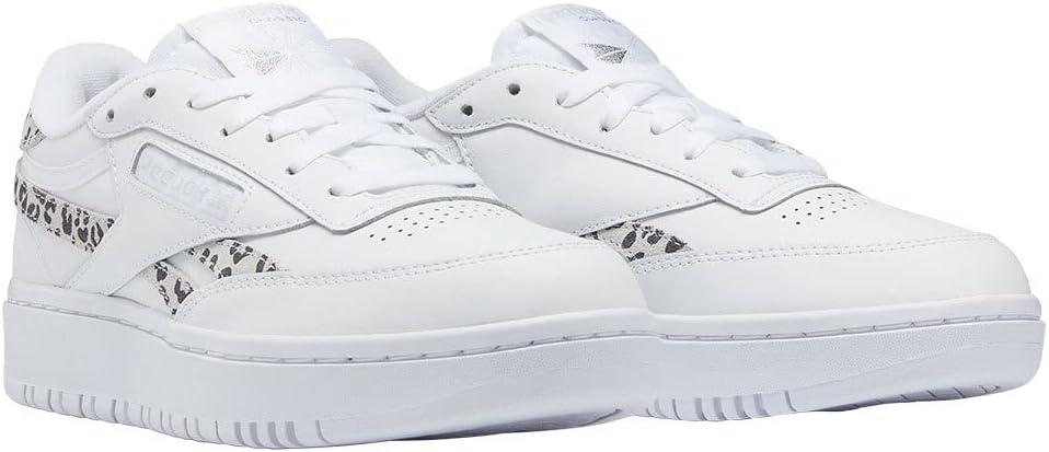 imageReebok Club C Double Revenge Platform Tennis Shoes for Women Fashion Womens SneakersFtwr White Core Black Pure Grey 2