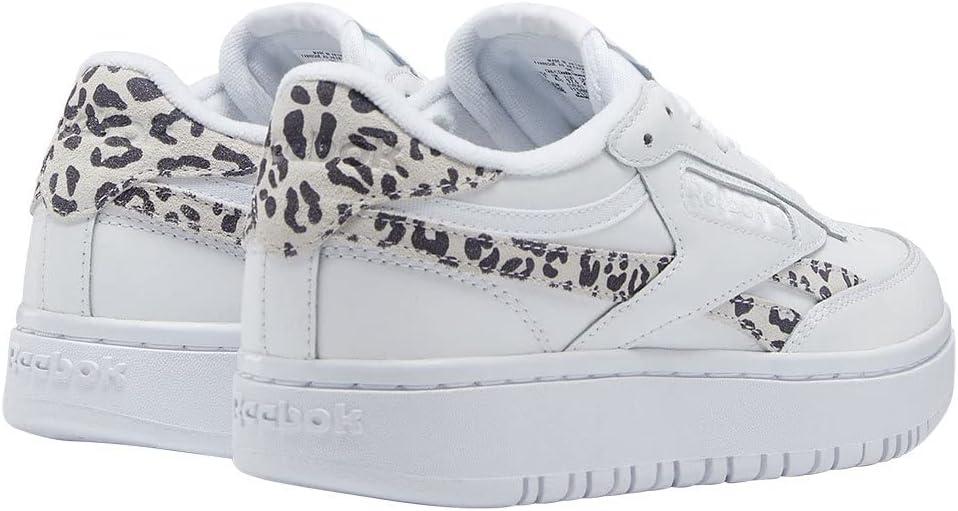 imageReebok Club C Double Revenge Platform Tennis Shoes for Women Fashion Womens SneakersFtwr White Core Black Pure Grey 2