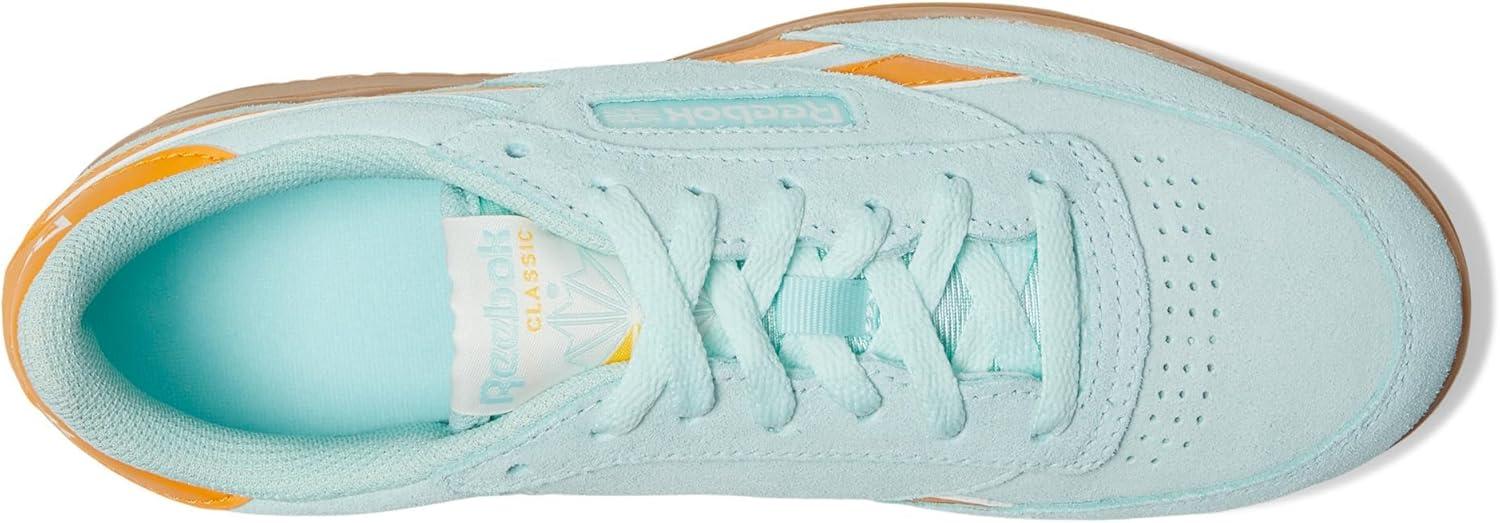 imageReebok Club C Double Revenge Platform Tennis Shoes for Women Fashion Womens SneakersGlitch AquaElectric AmberGum