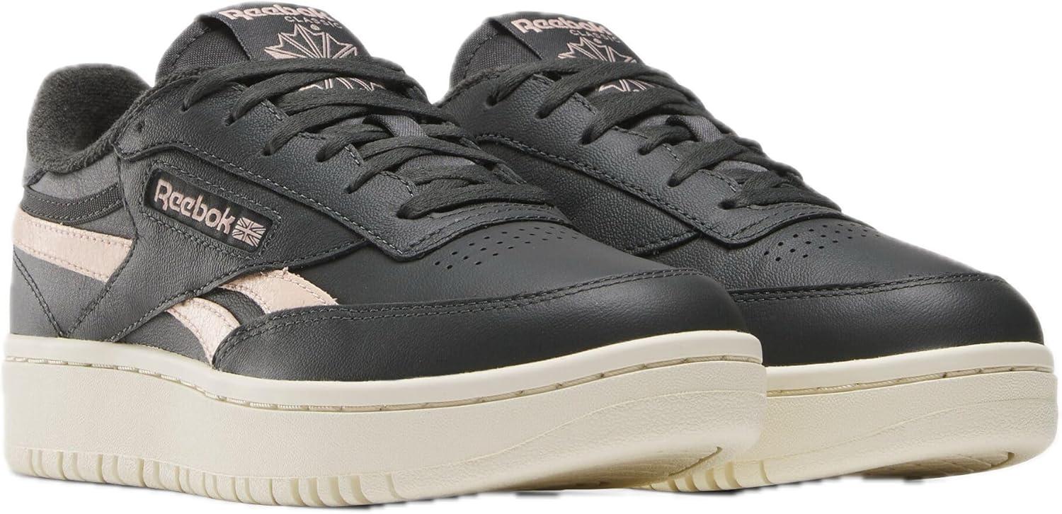 imageReebok Club C Double Revenge Platform Tennis Shoes for Women Fashion Womens SneakersGrey 6Grey 6Vintage Chalk