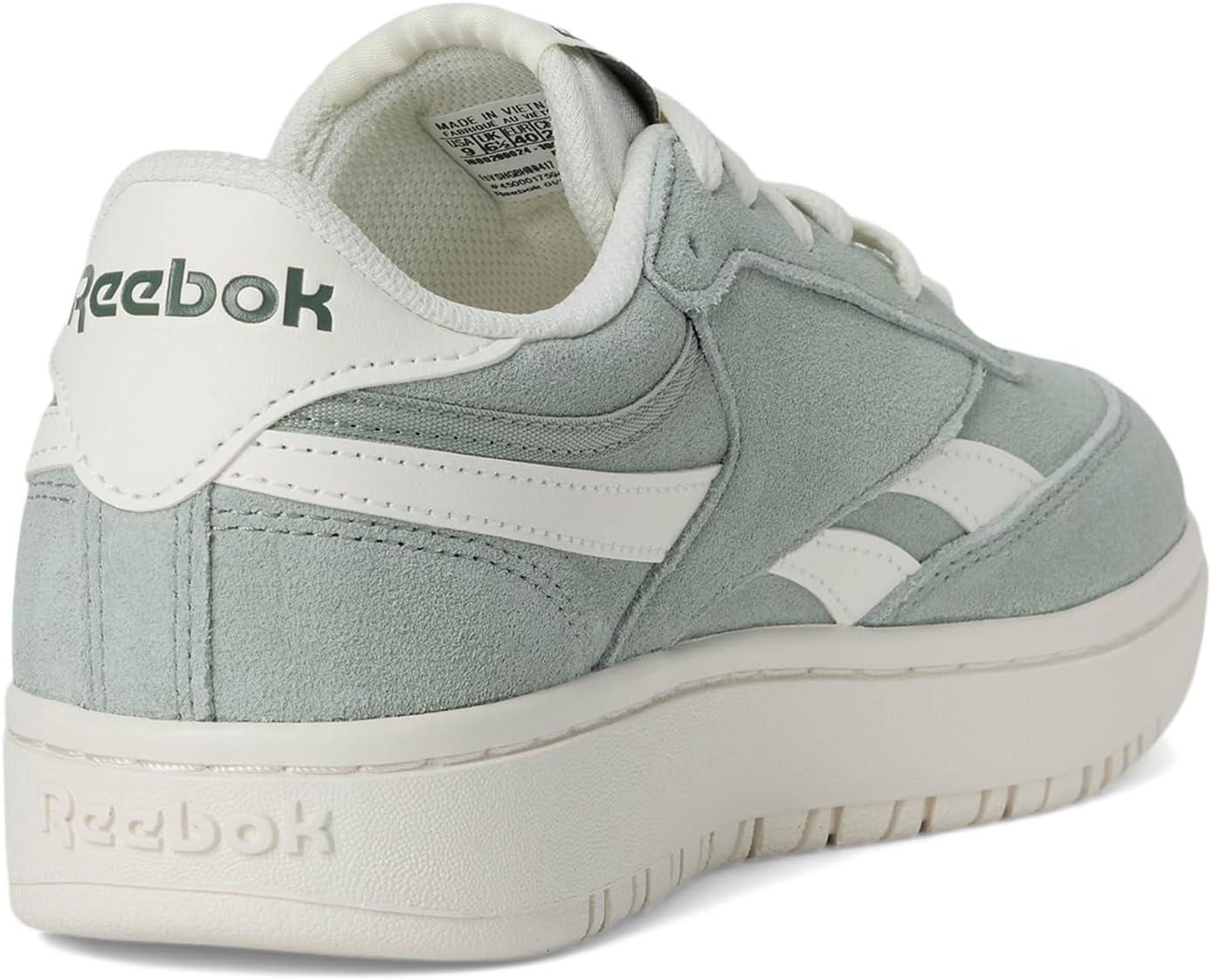 imageReebok Club C Double Revenge Platform Tennis Shoes for Women Fashion Womens SneakersHybrid GreenChalkChalk