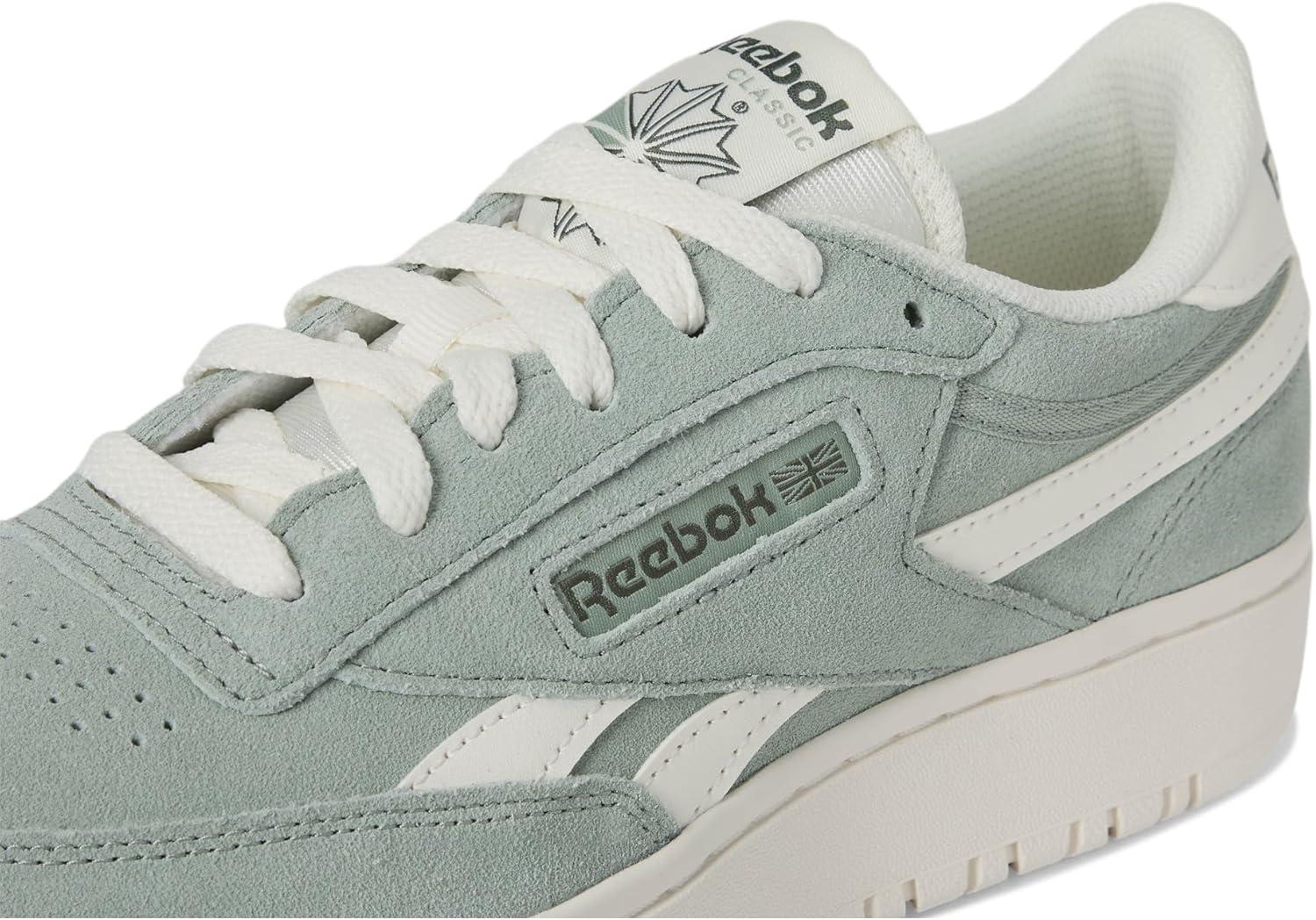 imageReebok Club C Double Revenge Platform Tennis Shoes for Women Fashion Womens SneakersHybrid GreenChalkChalk