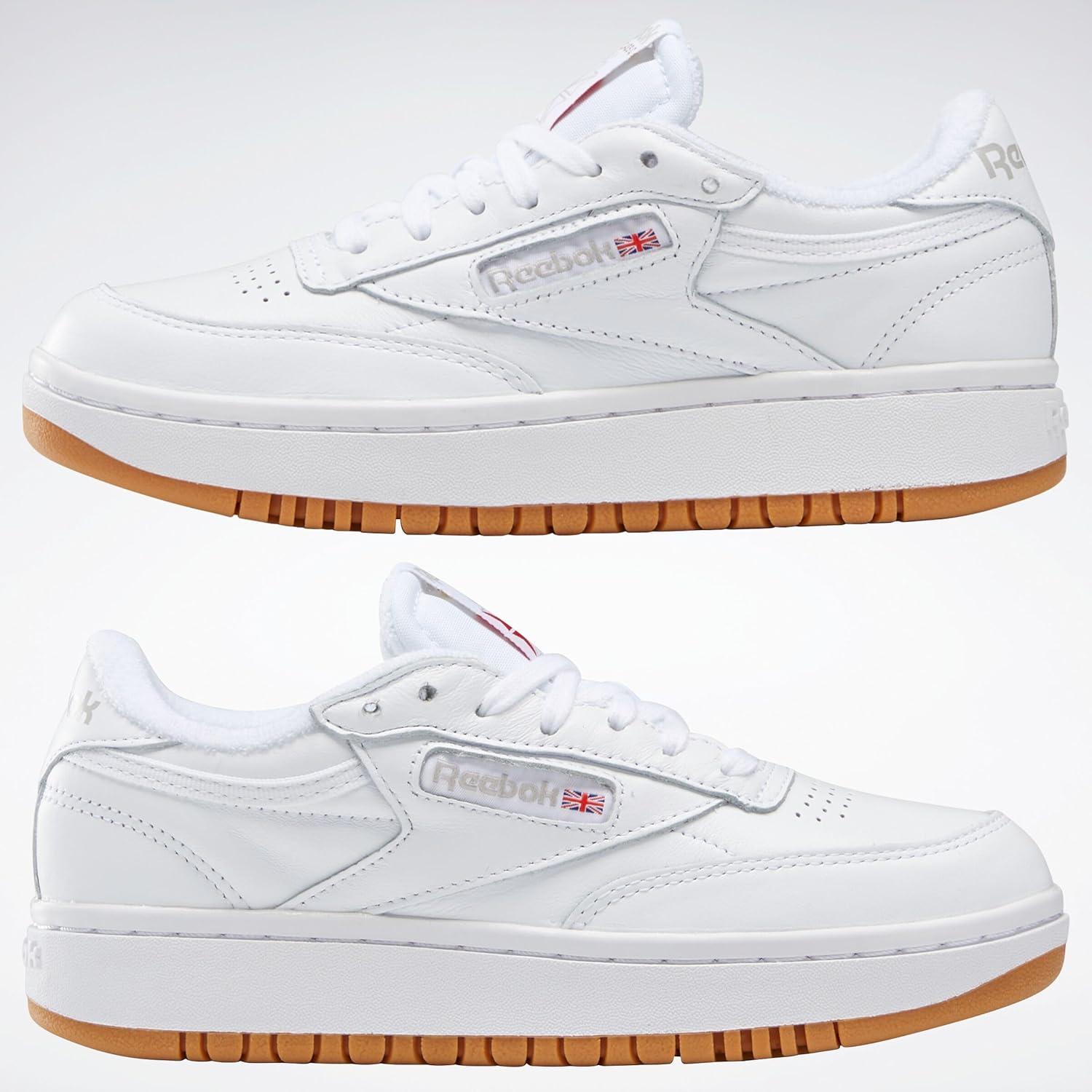imageReebok Club C Double Revenge Platform Tennis Shoes for Women Fashion Womens SneakersWhite