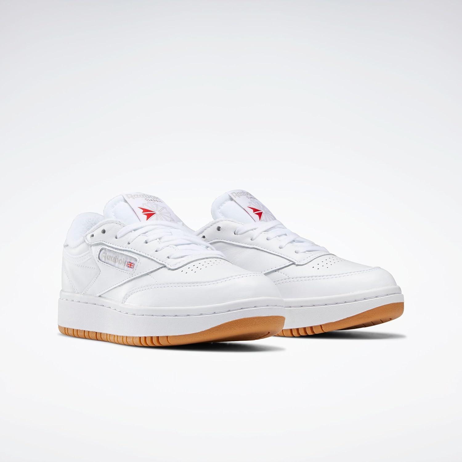 imageReebok Club C Double Revenge Platform Tennis Shoes for Women Fashion Womens SneakersWhite