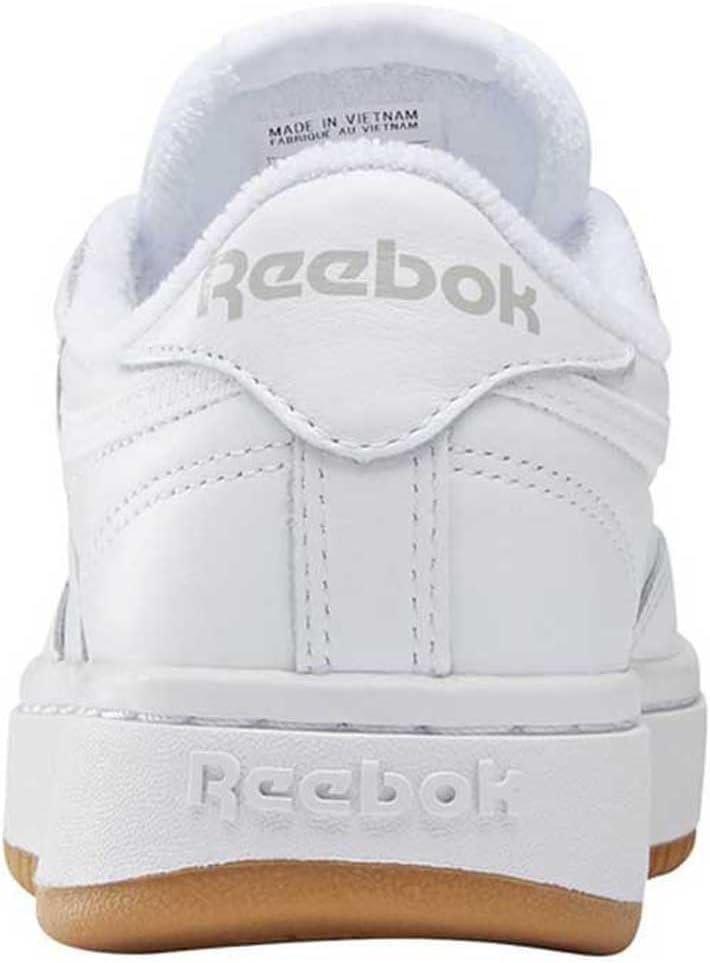 imageReebok Club C Double Revenge Platform Tennis Shoes for Women Fashion Womens SneakersWhite Reebok Rubber Gum 07 White