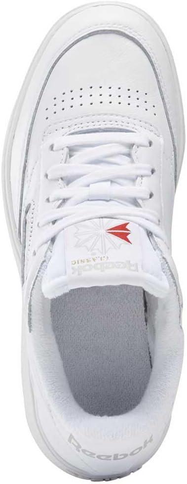 imageReebok Club C Double Revenge Platform Tennis Shoes for Women Fashion Womens SneakersWhite Reebok Rubber Gum 07 White